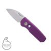 Runt 5 Wharncliffe Purple Al (1.9" Satin MagnaCut)